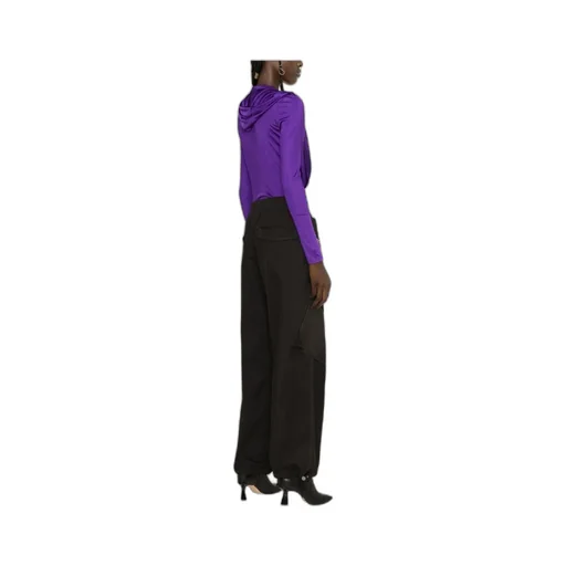 Cowl Neck Long-Sleeve Bodysuit