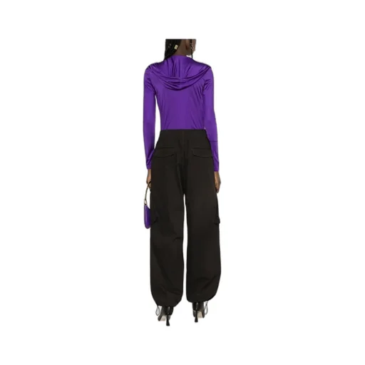 Cowl Neck Long-Sleeve Bodysuit