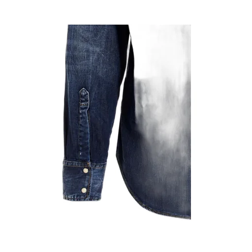 Dsquared2 Logo Patch Buttoned Denim Shirt