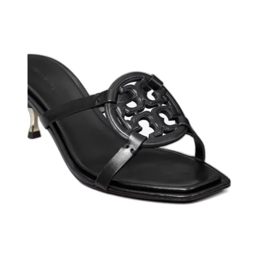 Tory Burch Logo Detailed Heeled Sandals