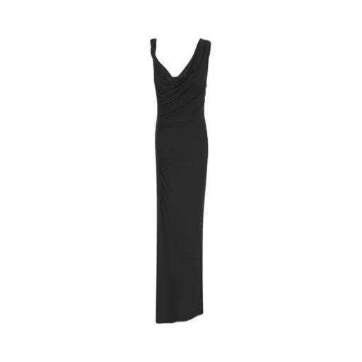 Saint Laurent Draped Sleeveless Dress