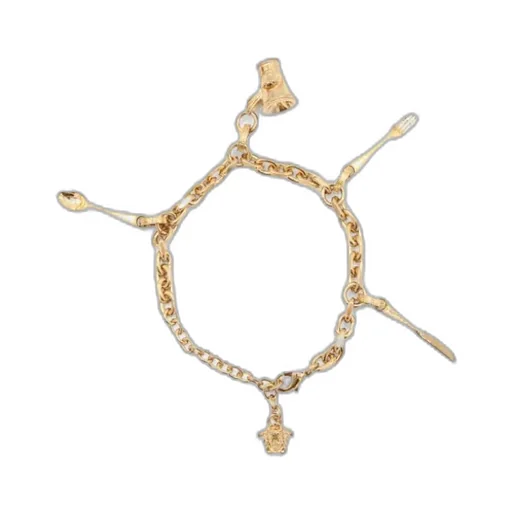 Pendant-Detail Chain-Link Bracelet