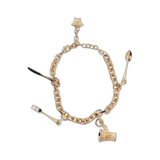 Pendant-Detail Chain-Link Bracelet