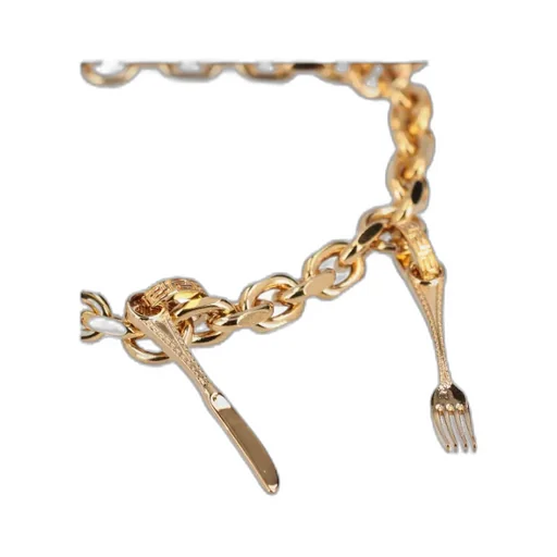 Pendant-Detail Chain-Link Bracelet