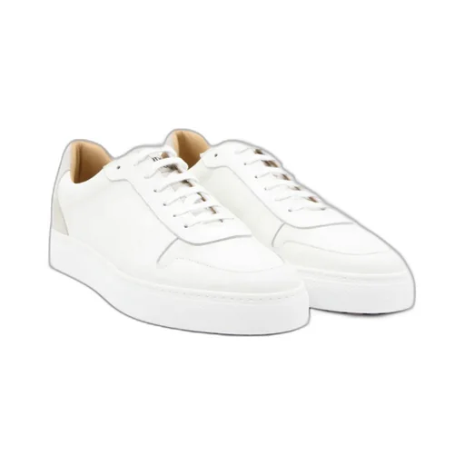 Logo-Print Calf Leather Sneakers