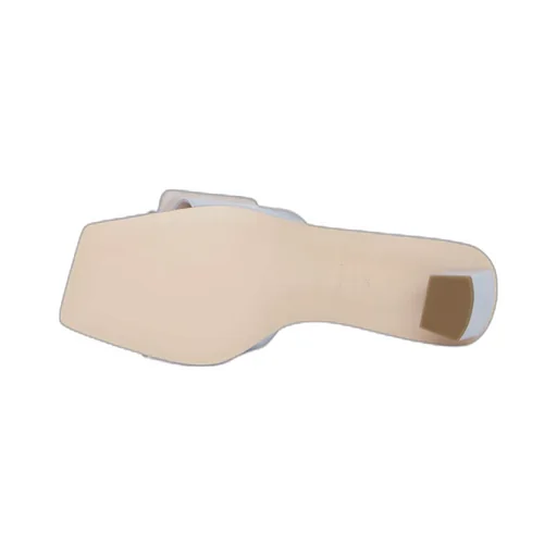 Love Metal Buckle Mules In Patent Leather