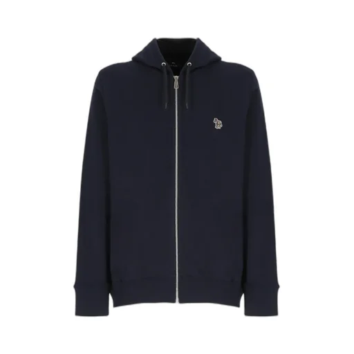 Ps Paul Smith Zebra Patch Zipped Drawstring Hoodie