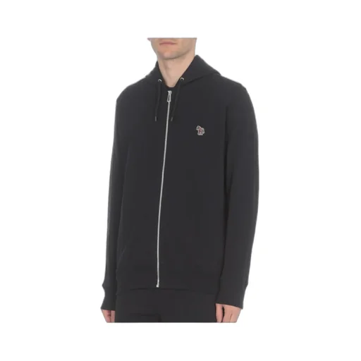 Ps Paul Smith Zebra Patch Zipped Drawstring Hoodie
