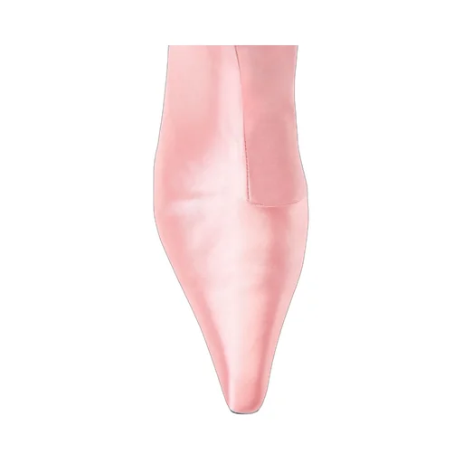 Alexander Wang Viola Feather-Trim Pointed-Toe Boots