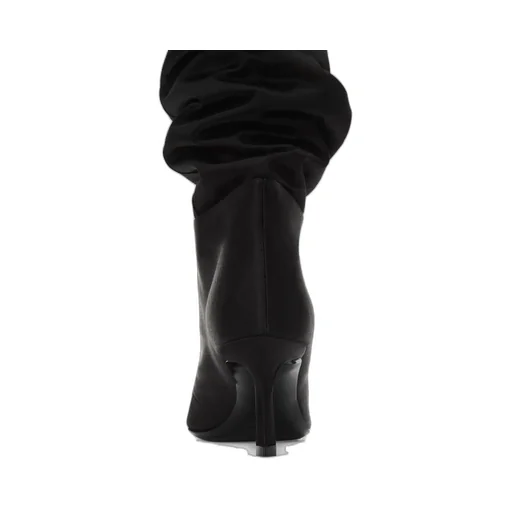 Alexander Wang Viola Feather-Trim Pointed-Toe Boots