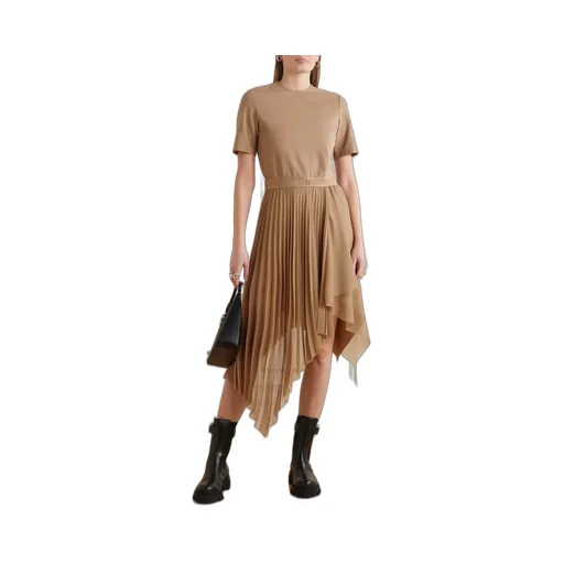 Asymmetrical Pleated Dress
