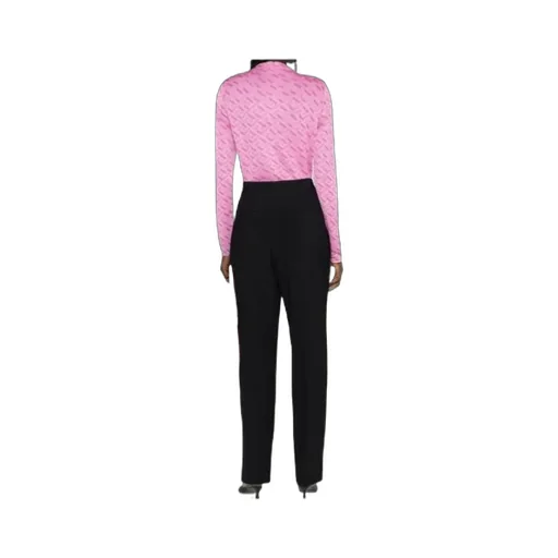 La Greca Monogram Long-Sleeve Top