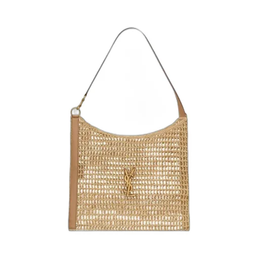 Saint Laurent Oxalis Logo Plaque Shopping Bag