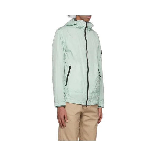 Compass-Patch Hooded Jacket
