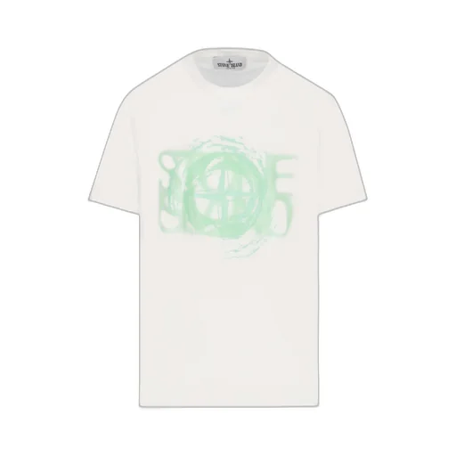 Stone Island Junior Logo Printed Crewneck T-Shirt