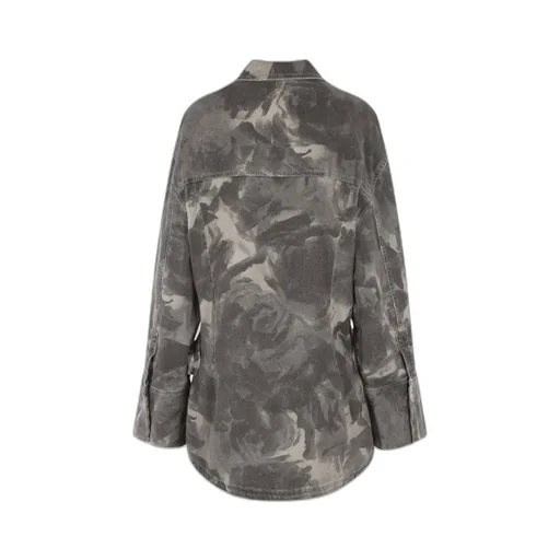 Jean Camouflage-Print Jacket