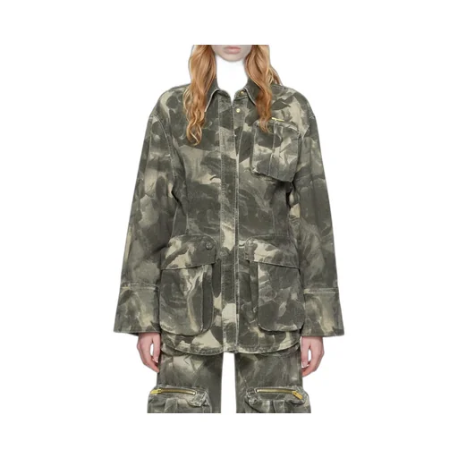 Jean Camouflage-Print Jacket
