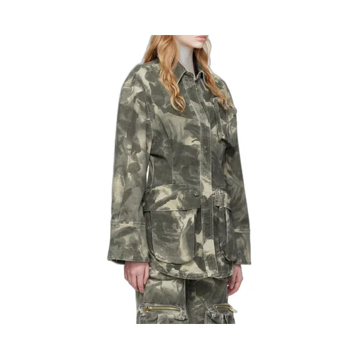 Jean Camouflage-Print Jacket