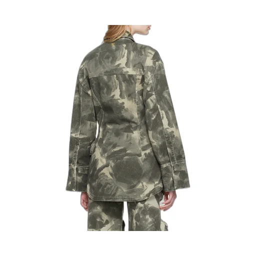 Jean Camouflage-Print Jacket