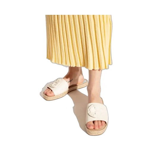 Tory Burch Double T Slip-On Espadrille Slides