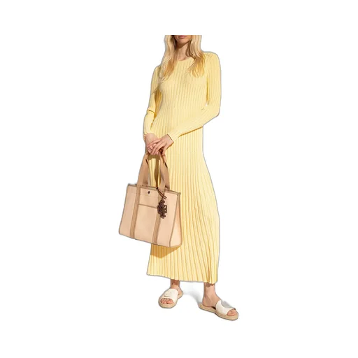 Tory Burch Double T Slip-On Espadrille Slides