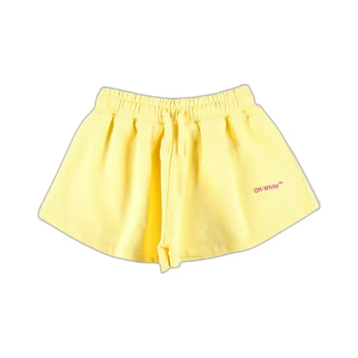 Off-White Kids Logo Printed Drawstring Shorts