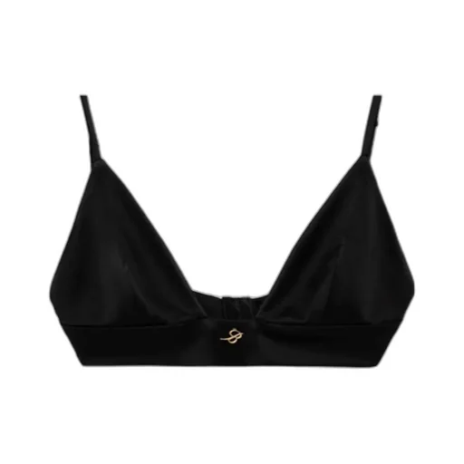 Blumarine Logo Plaque Cropped Top