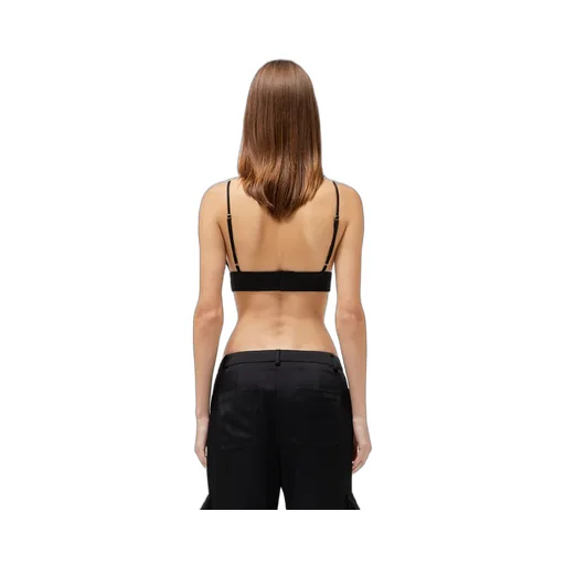 Blumarine Logo Plaque Cropped Top