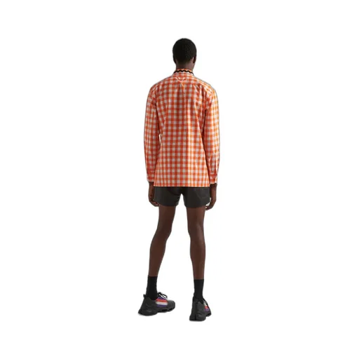 Prada Check-Printed Buttoned Shirt