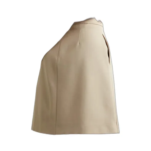 Pleated Wool Skirt