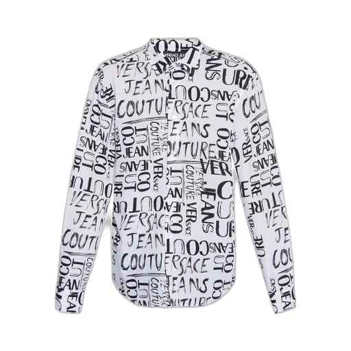 Flocked-Logo Long-Sleeve Shirt
