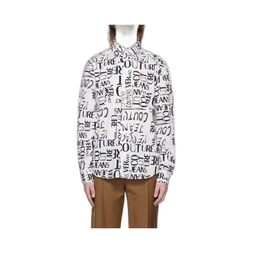 Flocked-Logo Long-Sleeve Shirt