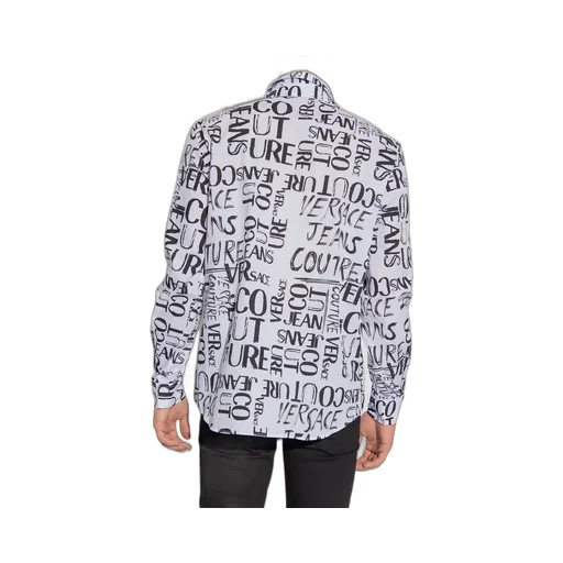 Flocked-Logo Long-Sleeve Shirt