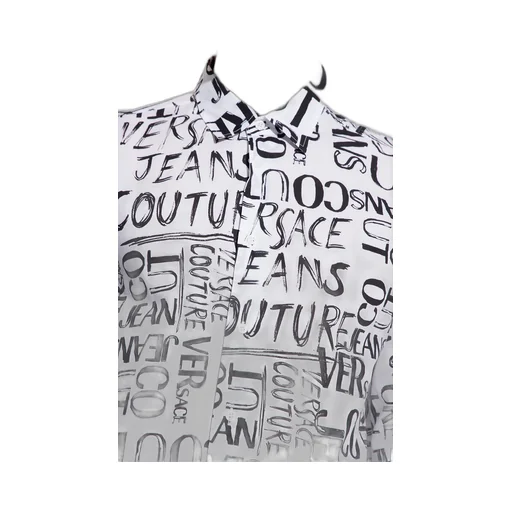 Flocked-Logo Long-Sleeve Shirt