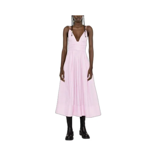 V-Neck Midi Dress