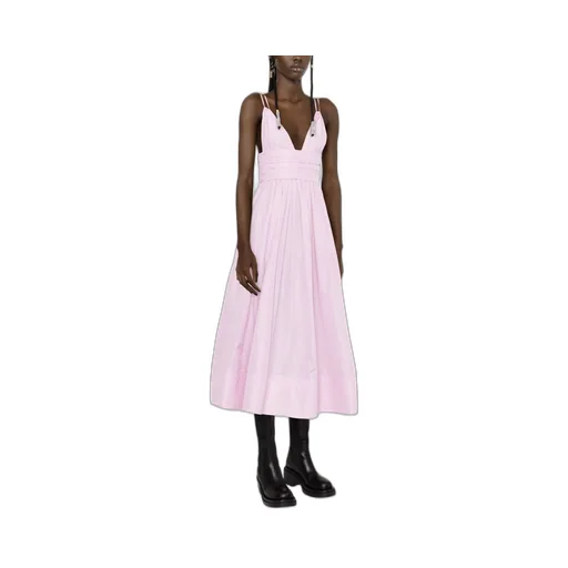 V-Neck Midi Dress