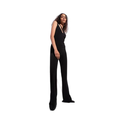 Pinko Cut-Out Sleeveless Flared-Leg Jumpsuit