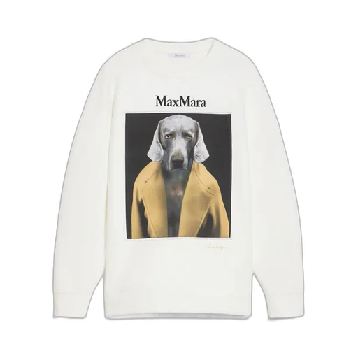 Max Mara Logo Embroidered Crewneck Sweatshirt