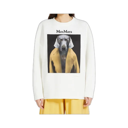 Max Mara Logo Embroidered Crewneck Sweatshirt