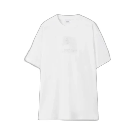 Burberry Logo Motif Embroidered T-Shirt