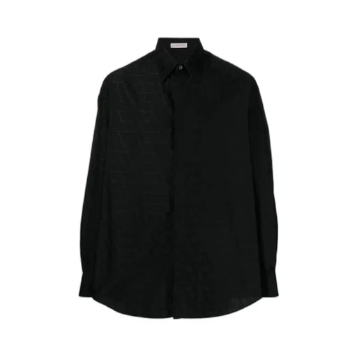Cotton Poplin Shirt With Toile Iconographe Pattern