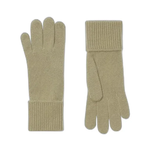 Burberry Equestrian Knight Logo Embroidered Full-Finger Gloves