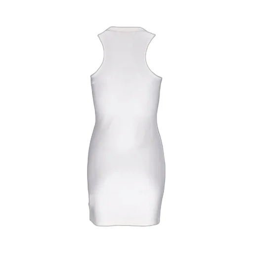 Off-White Sleek Rowing Crewnek Sleeveless Mini Dress