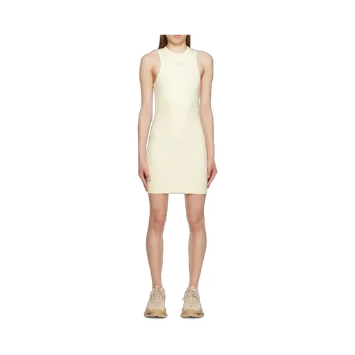 Off-White Sleek Rowing Crewnek Sleeveless Mini Dress