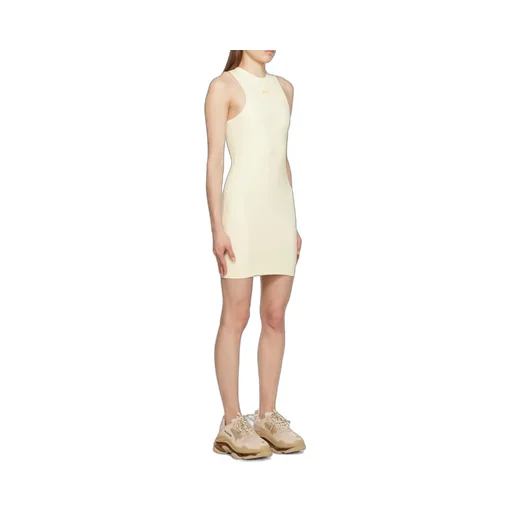 Off-White Sleek Rowing Crewnek Sleeveless Mini Dress
