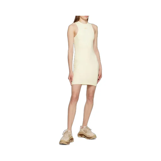 Off-White Sleek Rowing Crewnek Sleeveless Mini Dress