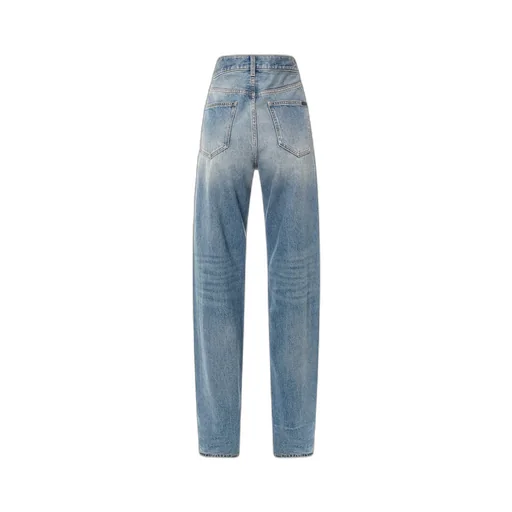 High-Rise Straight-Leg Jeans