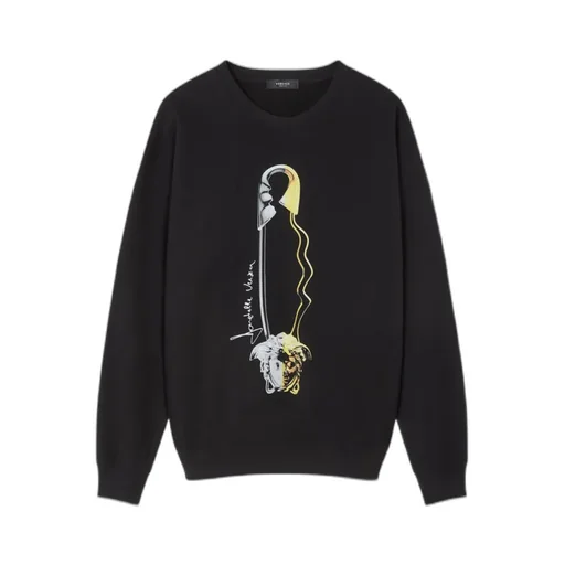 Safety-Pin Print Sweatshirt