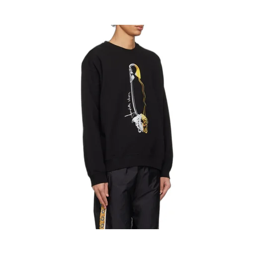 Safety-Pin Print Sweatshirt