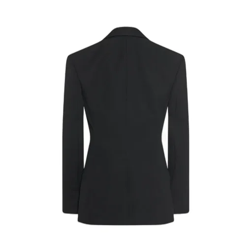 Single-Breasted Wool Suit Jacket